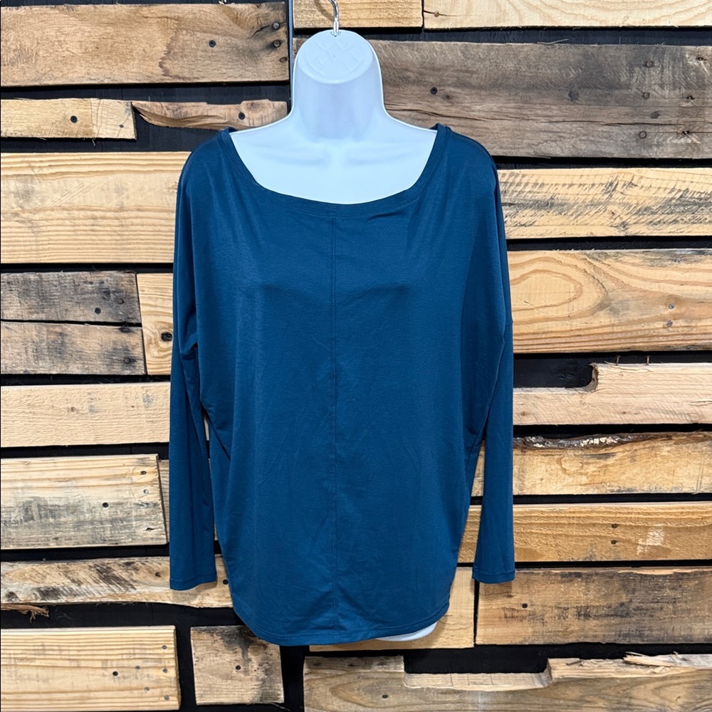 Athleta Women's Move with Ease Top In Maritime Size XXS Oversized Fit
